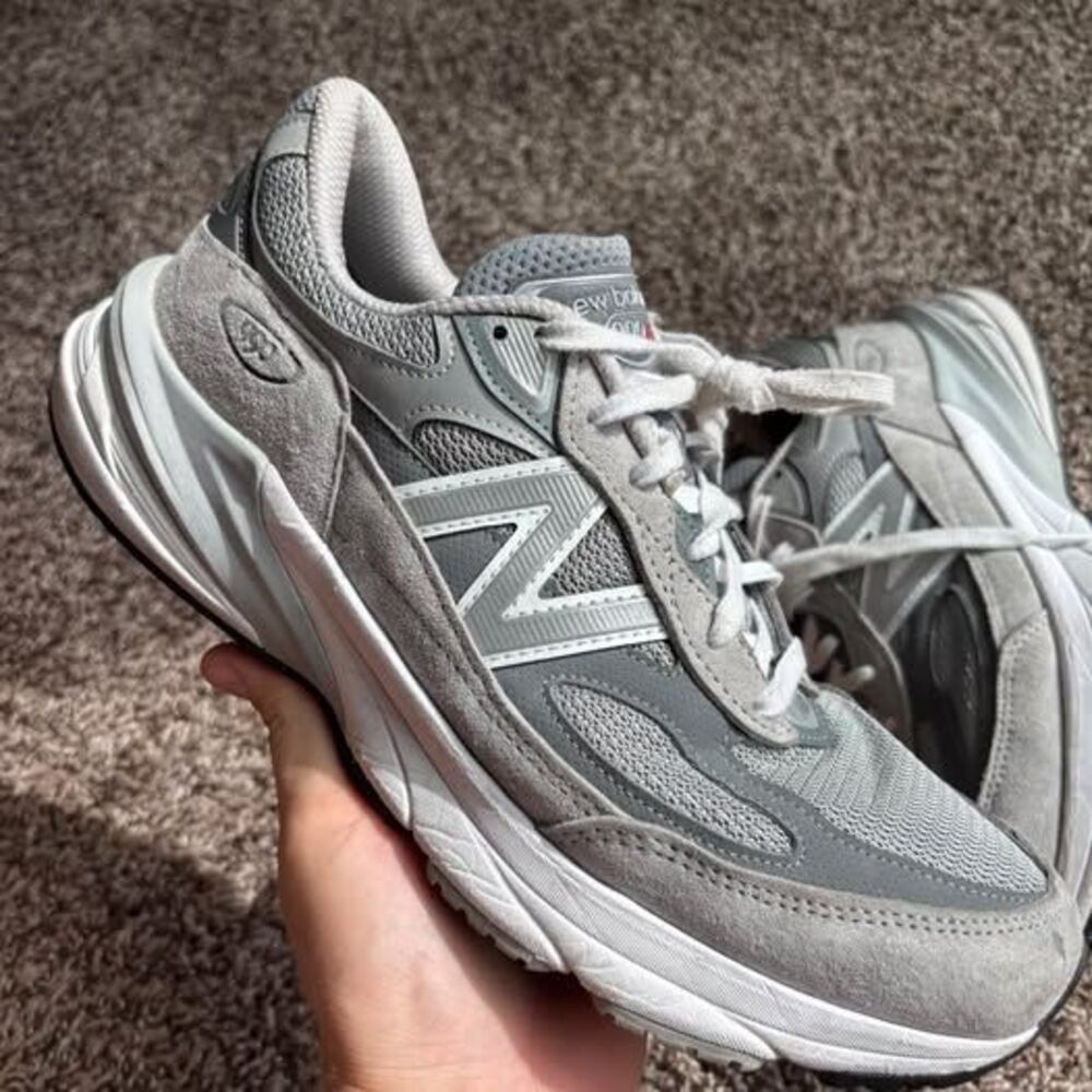 New Balance 990v6 Made in USA Grey Sneakers Size 10.5 D M990GL6 Running Shoes